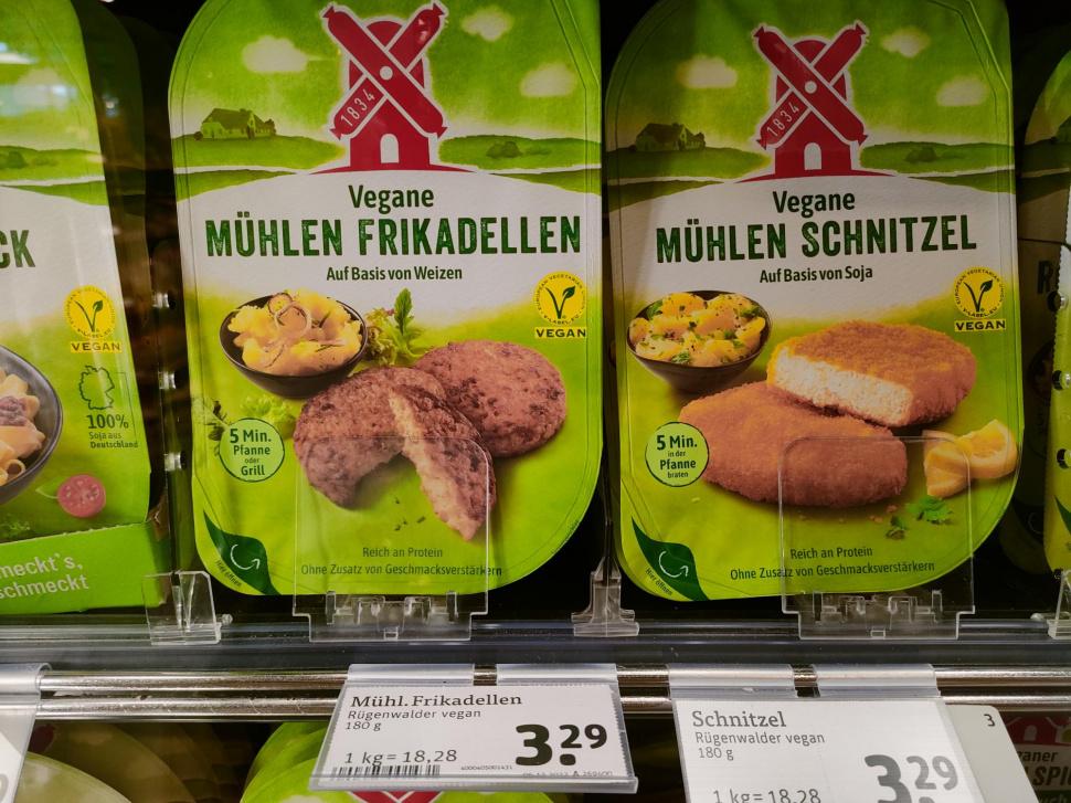 Meat Substitute Vegan Schnitzel Rügenwalder Germany